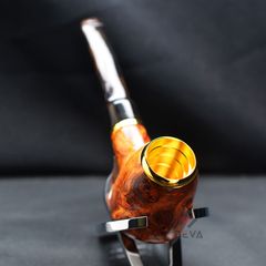 Tẩu gỗ hút Xì Gà cán sừng Freesize TS16