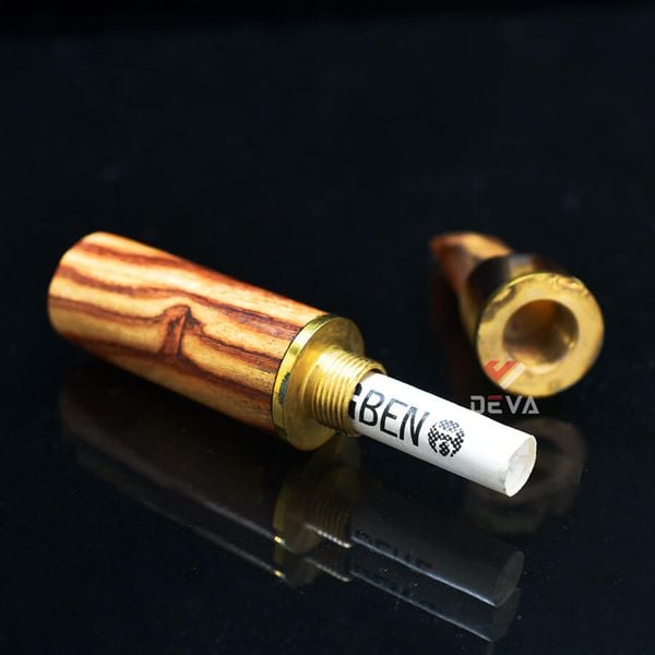 Tẩu gỗ các loại cán sừng cho xì gà mini TN05