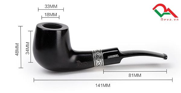 Tẩu gỗ thuốc sợi Lubinski TG02
