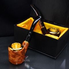 Tẩu thân gỗ cán sừng lõi thép Freesize TS22