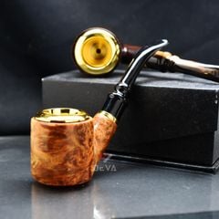 Tẩu thân gỗ cán sừng lõi thép Freesize TS22