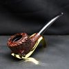Tẩu Cigar cối rễ sần thân gỗ cán sừng Freesize TS23