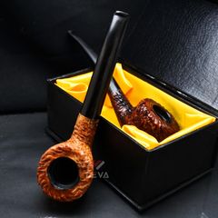 Tẩu cối rễ sần thân gỗ cán sừng Freesize TS23