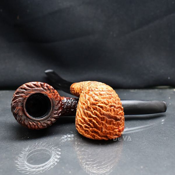 Tẩu cối rễ sần thân gỗ cán sừng Freesize TS23