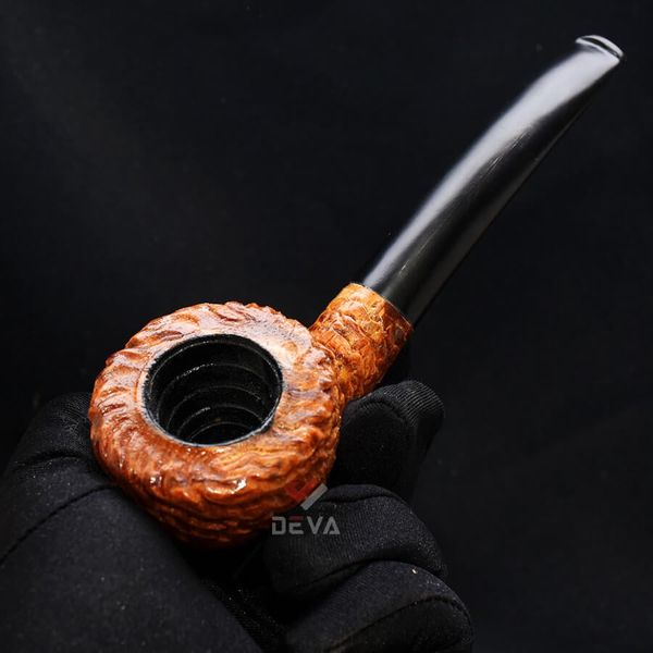 Tẩu cối rễ sần thân gỗ cán sừng Freesize TS23