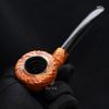 Tẩu Cigar cối rễ sần thân gỗ cán sừng Freesize TS23