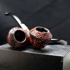 Tẩu cối sần miệng nhô cán sừng Freesize TS24