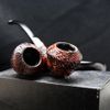 Tẩu Cigar cối sần miệng nhô cán sừng Freesize TS24