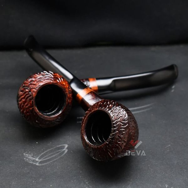 Tẩu cối sần miệng nhô cán sừng Freesize TS24