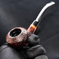 Tẩu cối sần miệng nhô cán sừng Freesize TS24