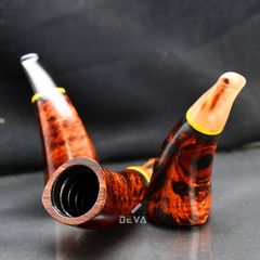 Tẩu gỗ thân ngang cán sừng size 40-60 TS30