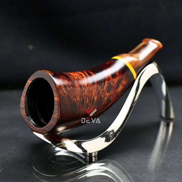 Tẩu gỗ thân ngang cán sừng size 40-60 TS30