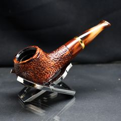 Tẩu thân gỗ đế tròn cán sừng Freesize TS20