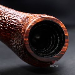 Tẩu thân gỗ đế tròn cán sừng Freesize TS20