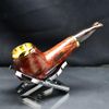 Tẩu Cigar thân gỗ đế tròn cán sừng Freesize TS20