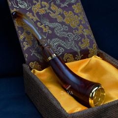 Tẩu Xì Gà gỗ cẩm cán sừng dáng thẳng Freesize TS18