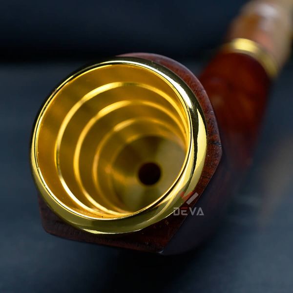 Tẩu Xì Gà gỗ cẩm cán sừng dáng thẳng Freesize TS18