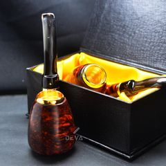 Tẩu hút Xì Gà gỗ cẩm lông chuột đế đứng cán sừng Freesize TS17