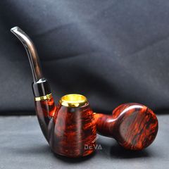 Tẩu hút Xì Gà gỗ cẩm lông chuột đế đứng cán sừng Freesize TS17