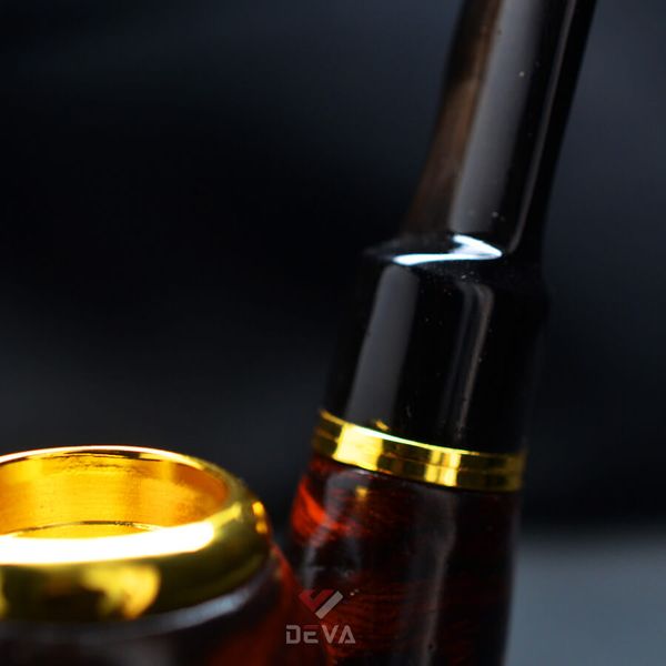 Tẩu hút Xì Gà gỗ cẩm lông chuột đế đứng cán sừng Freesize TS17