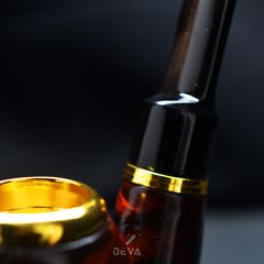 Tẩu hút Xì Gà gỗ cẩm lông chuột đế đứng cán sừng Freesize TS17