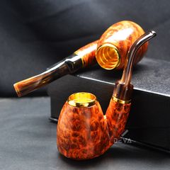 Tẩu hút Xì Gà gỗ cẩm lông chuột đế đứng cán sừng Freesize TS17