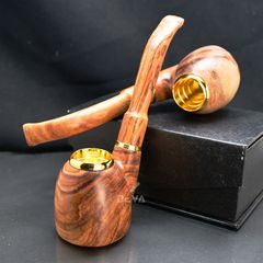 Tẩu thân gỗ cán đứng đế bằng ốp miệng Freesize TG09