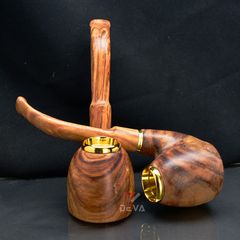 Tẩu thân gỗ cán đứng đế bằng ốp miệng Freesize TG09