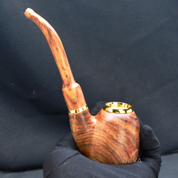 Tẩu thân gỗ cán đứng đế bằng ốp miệng Freesize TG09