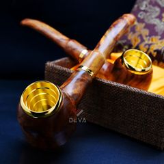 Tẩu gỗ sưa cán thẳng đế bằng Freesize TG05