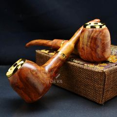 Tẩu gỗ sưa cán thẳng đế bằng Freesize TG05