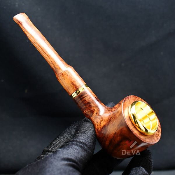 Tẩu gỗ sưa cán thẳng đế bằng Freesize TG05