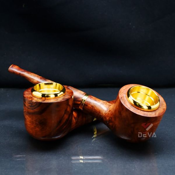 Tẩu gỗ sưa cán thẳng đế bằng Freesize TG05