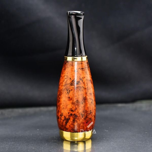 Tẩu gỗ thạch nam cán sừng Freesize TN07