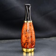 Tẩu gỗ thạch nam cán sừng Freesize TN07