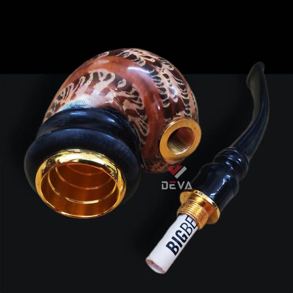 Tẩu cán sừng ốp vỏ ốc Freesize TS11