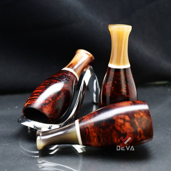 Tẩu Cigar thân gỗ cán sừng Freesize TS13