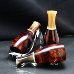 Tẩu Cigar thân gỗ cán sừng Freesize TS13