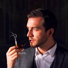 Tẩu thuốc sợi thân gỗ kèm lõi thép gắn thuốc lá TG21