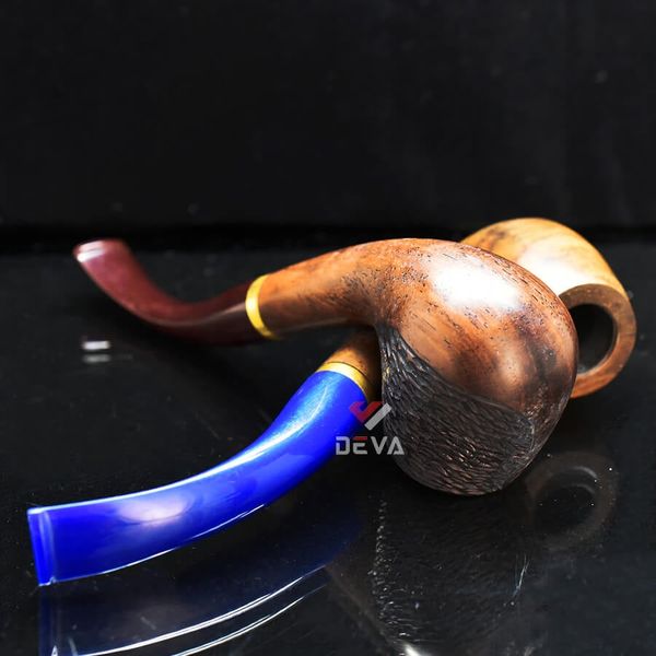 Tẩu thuốc sợi thân gỗ kèm lõi thép gắn thuốc lá TG21