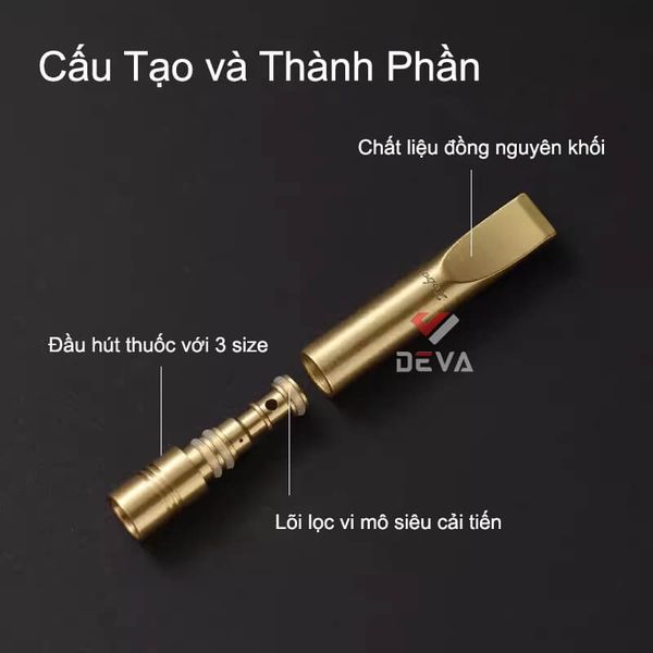 Tẩu lọc kim loại chính hãng Zobo cho 3 size thuốc ZB-483