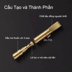 Tẩu lọc kim loại chính hãng Zobo cho 3 size thuốc ZB-483
