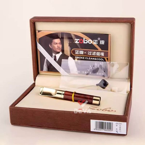 Tẩu vệ sinh thân gỗ đàn hương cho thuốc lá nhỏ và lớn Zobo ZB 255