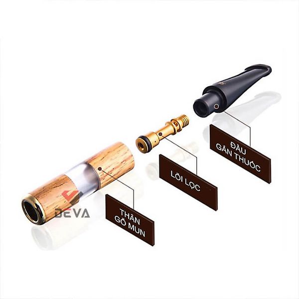 Tẩu lọc thuốc Zobo ZB vỏ gỗ 267