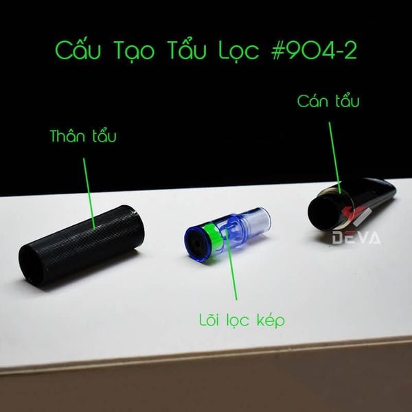 Tẩu lọc bông vệ sinh chính hãng Friend Holder kèm lõi lọc kép 904-2