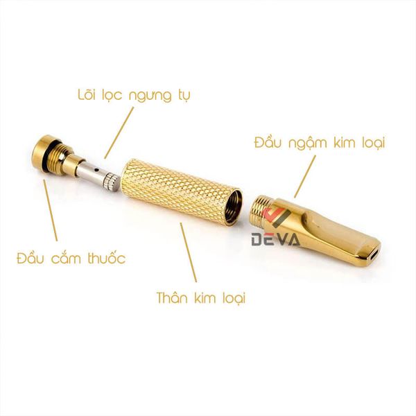 Tẩu lọc thuốc mạ vàng Zobo ZB 255