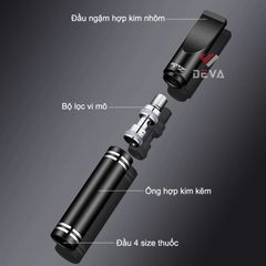 Tẩu lọc kim loại Zobo cho 4 size thuốc kèm ống đựng ZB-397