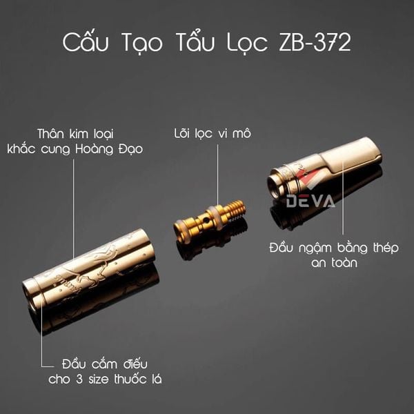 Tẩu vệ sinh cho các cỡ thuốc Zobo ZB 372
