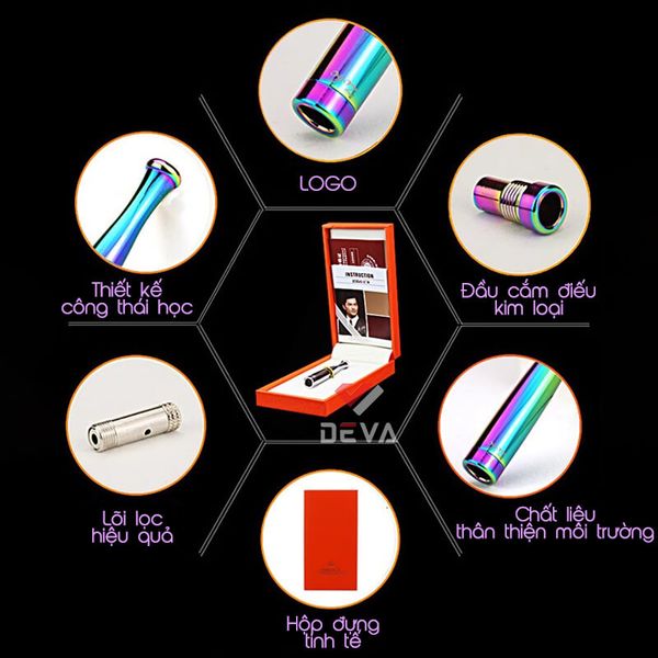 Tẩu kim loại dùng cho thuốc lá nhỏ Zobo ZB 352