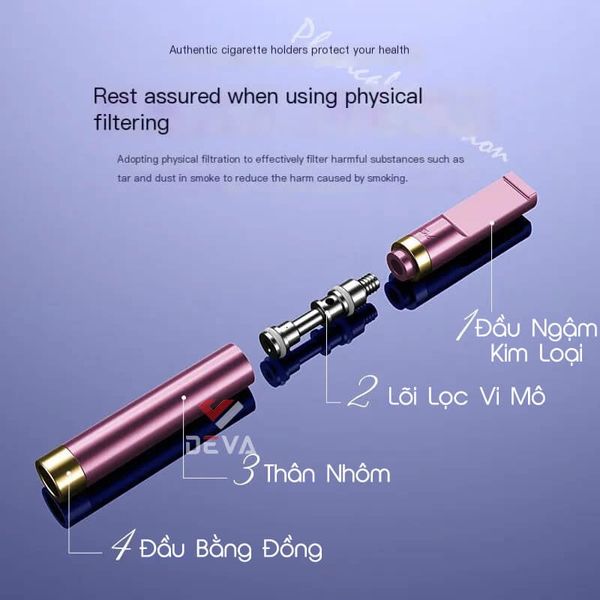 Tẩu lọc chính hãng Zobo cho thuốc size nhỏ và vừa ZB-395